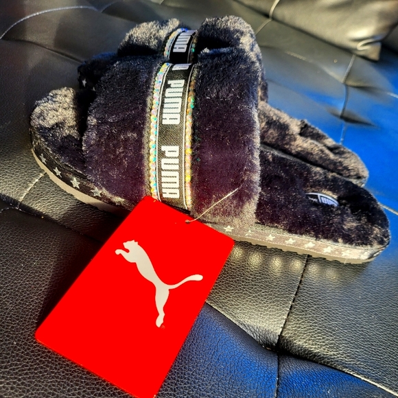 custom bling fluff slides - Picture 4 of 7